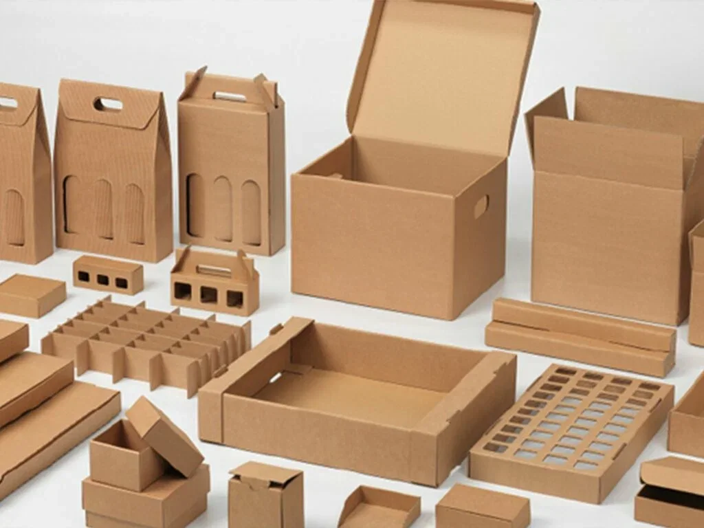 Finished corrugated packaging stored for dispatch at Aarcee Techpack